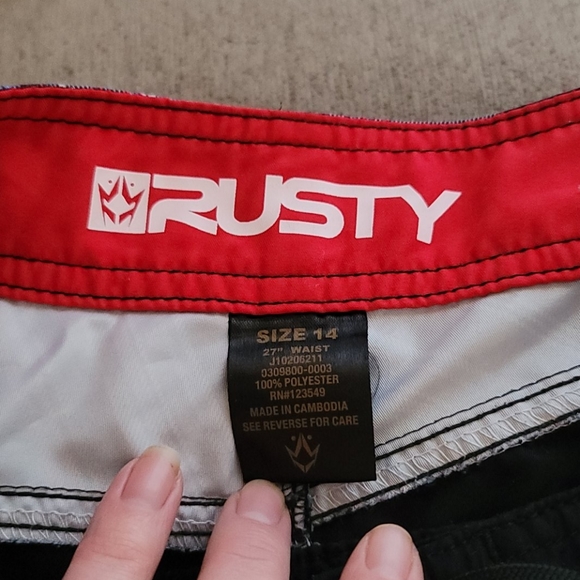 Rusty boys board swim trunks - Picture 2 of 3